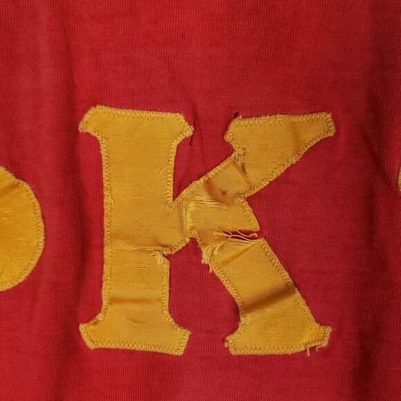 Vintage Russell Southern Football Jersey Red Gold Greek‎ Lettering #26 Rare - Picture 5 of 12